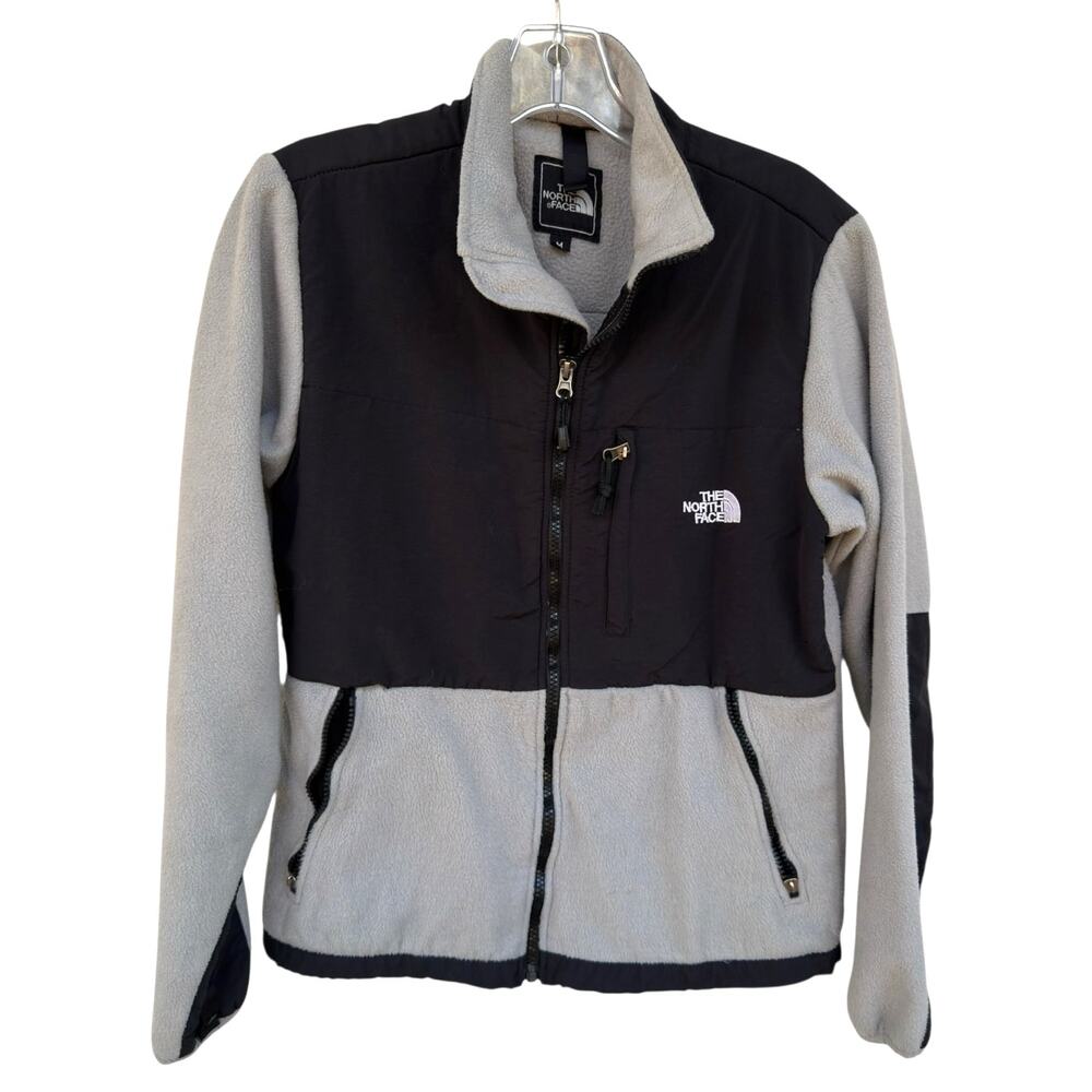 The North Face Denali Fleece Jacket Gray Black Full Zip Women’s Size M